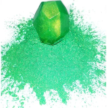 Metalický prášek - zlatozelený Hmotnost: 10 g