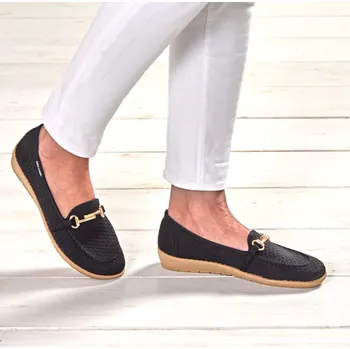 Dámské mokasíny Komfortní mokasíny - Barbel černá 41