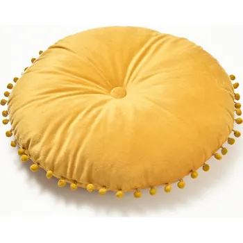 Polštář Kulatý polštář žlutá
