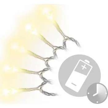 Vánoční světelný řetěz Vánoční LED řetěz 5 m, 50 diod, teple bílý