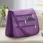 Kabelka s ochranou RFID švestka 29 x 25 x 4 cm