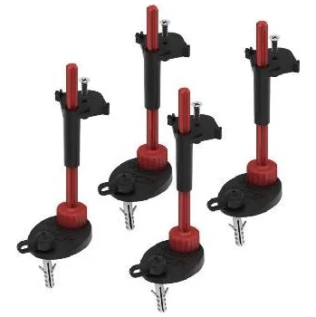 Odvodňovací žlab Tece TECEdrainpoint S - Montážní podpěry pro sprchový žlab 64-165 mm, 4 ks 3690007