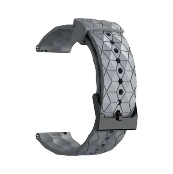 Řemínek se vzorem diamantu 20mm,Šedý