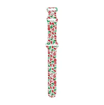 Chytré hodinky Silikonový řemínek s motivem Vánoc pro Apple Watch 38/40/41/42(S10)mm,6