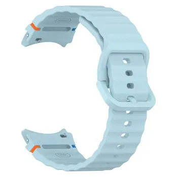 Chytré hodinky Vroubkovaný řemínek s barevnou přezkou pro Samsung Galaxy Watch 7,Světle modrá
