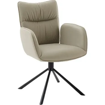 Jídelní židle Jídelní otočná židle MARIN s područkami, cappuccino