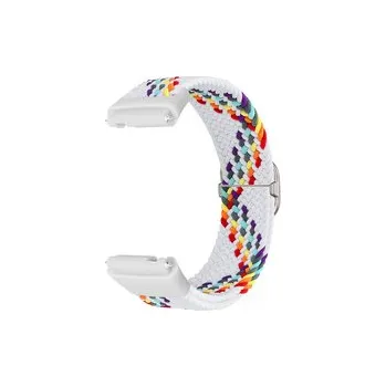 Chytré hodinky Pletený náramek pro Xiaomi Redmi Watch 3 Lite / Watch 3 Active,Bílý duhový