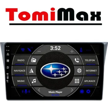Autorádio TomiMax Subaru Impreza Android 14 autorádio s WIFI, GPS, USB, BT HW výbava: QLED 4 Core 2GB+32GB LOW - pouze displej A,C, Velikost obrazovky: Dotyková obrazovka: 9"