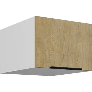 Kuchyňská skříňka LEMPERT Horní skříňka CREMONA WH 29 (50 / 36 / 57 cm) - dub cremona / bílá