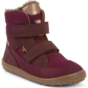 Dívčí obuv Froddo Zimní barefoot obuv s membránou Up Tex Winter Bordó Velikost: 37