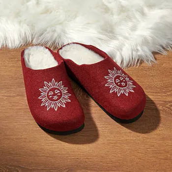 Dámské pantofle Domácí pantofle Slunce bordó 39