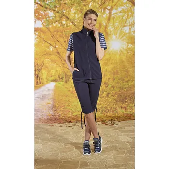 Dámská vesta Vesta a 3/4 kalhoty, nám.modrá XL