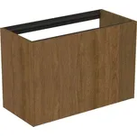 Ideal Standard Conca - Umyvadlová skříňka, 80x54x37 cm, 2 zásuvky, tmavý ořech T3994Y5