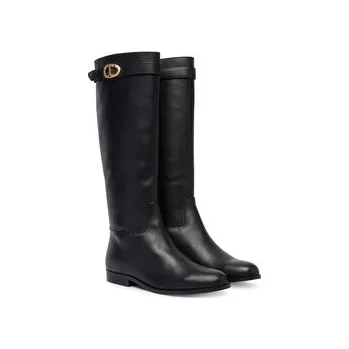 Dámské kozačky TWINSET Polokozačky 252TCP19C Černá 35