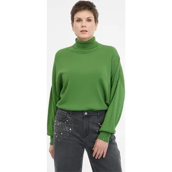 Dámský svetr Zelený dámský svetr s rolákem ORSAY - Dámské Orsay černá | bílá | zelená 3441123