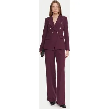 Pánské kalhoty Maryley Kalhoty z materiálu 25IB563/43BU Bordó Regular Fit L