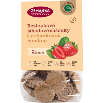 Zemanka Sušenky pohankovo-jahodové bezlepkové BIO (100 g)