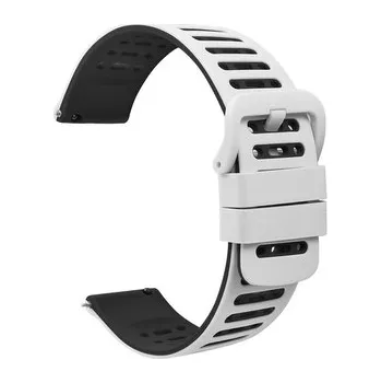 Chytré hodinky Dvojbarevný řemínek s přezkou 22mm,Bílo-Černý