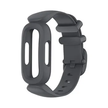 Chytré hodinky Jednobarevný náramek pro Fibit Ace 3,Tmavě šedá