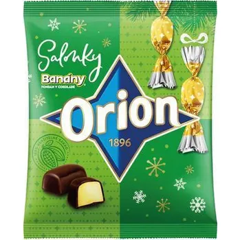 Čokoláda Orion Salonky Banány v čokoládě 340g