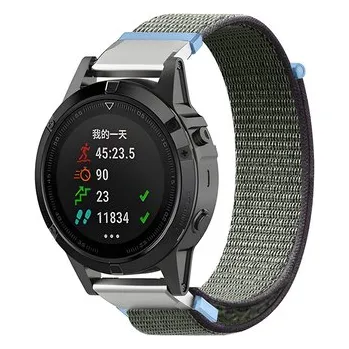 Chytré hodinky Nylonový řemínek 26mm,Tmavě zeleno-modrá