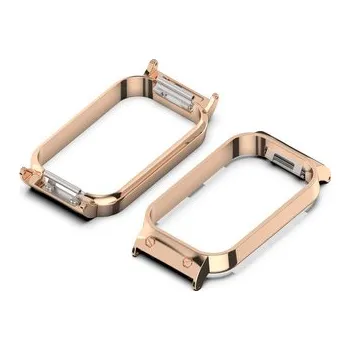 Chytré hodinky Ochranný rámeček pro Mi Band 8 Active,Růžovo-zlatý