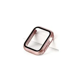 Chytré hodinky Ochranné pouzdro se sklíčkem pro Apple Watch 38mm,Růžovo-zlatý