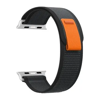 Chytré hodinky Nylonový řemínek se stahovacím poutkem pro Apple Watch 38/40/41/42(S10)mm,Černý