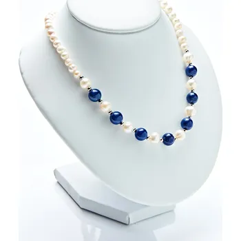 Náhrdelník Náhrdelník sladkovodní perly-jadeit AdiS délka 48 cm