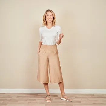 Dámské kalhoty Letní kalhoty Caro béžová L