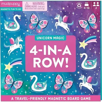 Hlavolam Mudpuppy Magnetická desková hra Kouzelní jednorožci