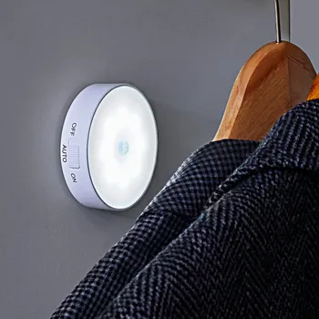 Noční světlo 3Pagen Světlo se senzorickým čidlem, kulaté Výška 2,6 cm, Ø 8,4 cm