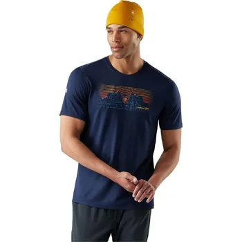 Pánské tričko Pánské triko SMARTWOOL MOUNTAIN SUNRISE ACTIVE SS GRAPHIC T velikost XXL