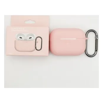 Příslušenství pro sluchátka Jednobarevný obal s karabinou pro AirPods PRO / 2 PRO,Pink