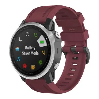 QuickFit silikonový řemínek s přezkou 20mm,Vínový