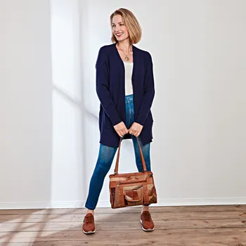 Dámské tričko Kardigan tmavě modrá M