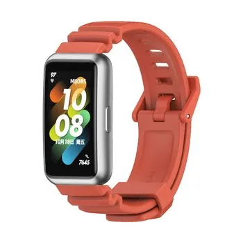 Chytré hodinky Vroubkovaný náhradní řemínek pro Huawei Band 7,Oranžová,Huawei Band 7
