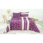 Stanex Ložní povlečení bavlněné - purple (LS199), 140 x 200 + 90 x 70, Zip