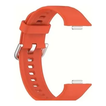 Chytré hodinky Jednobarevný řemínek s přezkou pro Huawei Fit 3,Oranžová