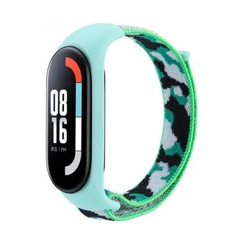 Chytré hodinky Nylonový řemínek kamufláž Mi Band 8/9/10,Zelená Kamufláž