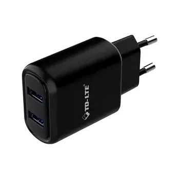 12W Dual USB nabíječka černá