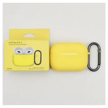 Příslušenství pro sluchátka Jednobarevný obal s karabinou pro AirPods PRO / 2 PRO,Yellow