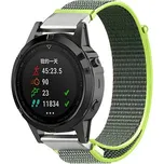 Nylonový řemínek 26mm,Šedo-žlutozelená