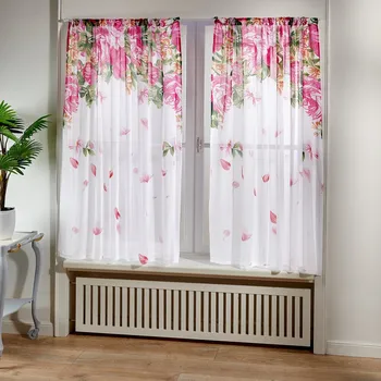 umělá květina Závěs Růže růžová bílá