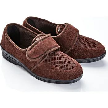 Dámské pantofle Obuv Anna s hadím potiskem hnědá 37