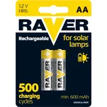 Nabíjecí baterie do solárních lamp RAVER AA 600 mAh, 2 ks