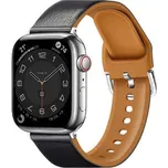 Řemínek z umělé kůže pro Apple Watch 38/40/41/42(S10)mm,Černá