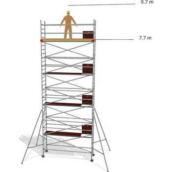 Lešení Hliníkové lešení Klimatek - výška 9,7 m - 3,2 m x 0,85 m (d/š)