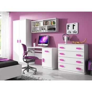 Dětský pokoj Idzczak Dětský pokoj Smyk I - sestava B bílá Vyber barvu: Modrá