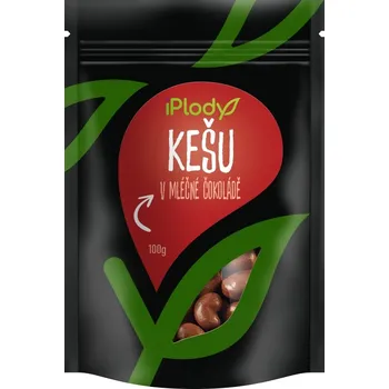 iPlody Kešu ořechy v mléčné čokoládě 100g